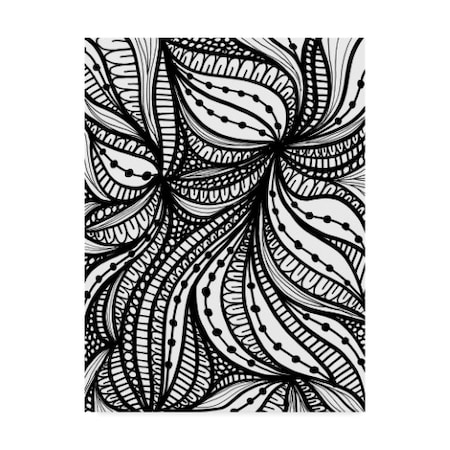 Laura Miller 'Waves Line Art' Canvas Art,14x19